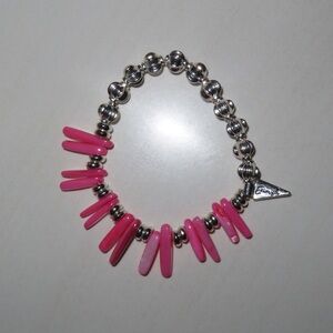 Fun Pink and Silver Bracelet